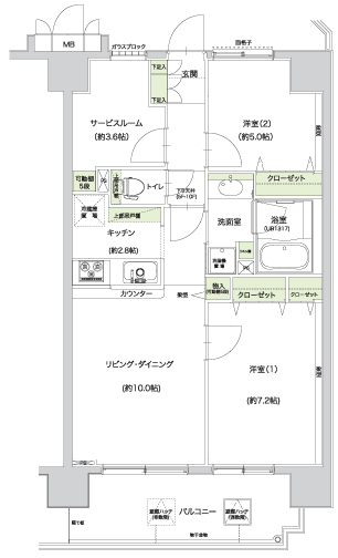 A/Ag type 間取り